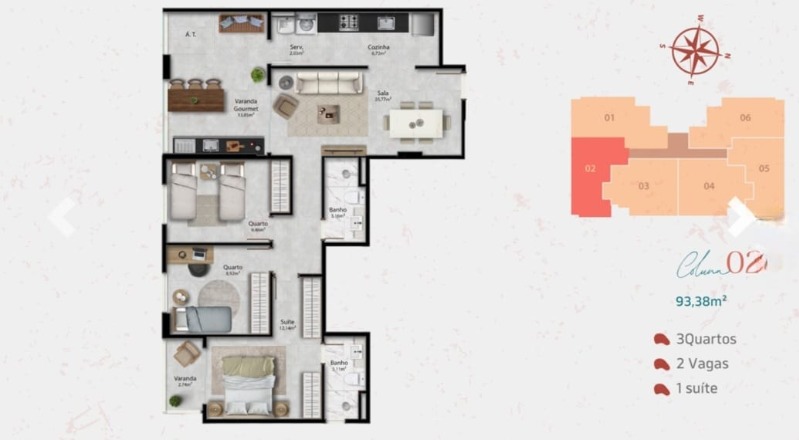 Apartamento, 3 quartos, 98 m² - Foto 9