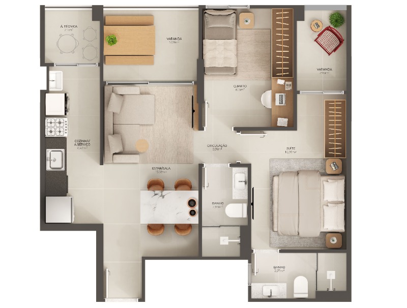 Apartamento, 2 quartos, 61 m² - Foto 26