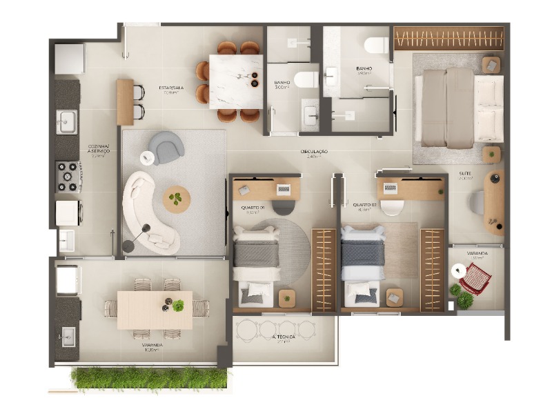 Apartamento, 3 quartos, 85 m² - Foto 26