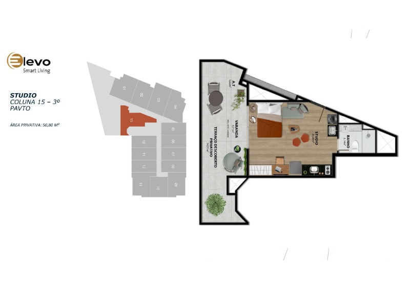 Apartamento, 1 quarto, 31 m² - Foto 20