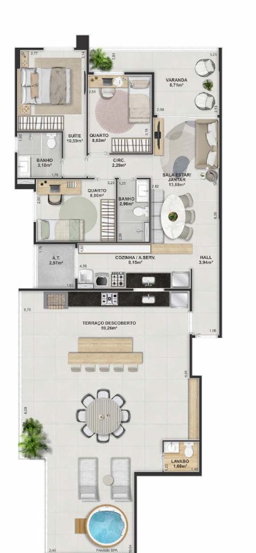 Apartamento, 2 quartos, 67 m² - Foto 46