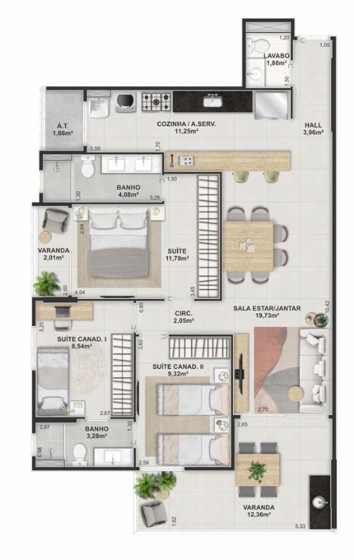Apartamento, 2 quartos, 67 m² - Foto 48