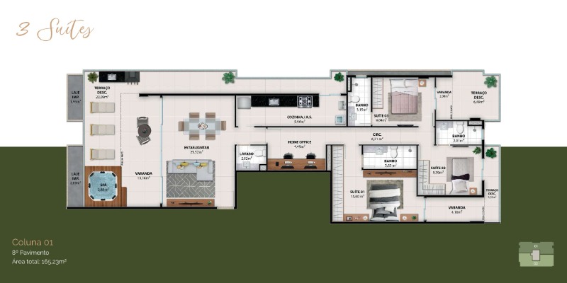 Cobertura, 4 quartos, 249 m² - Foto 8