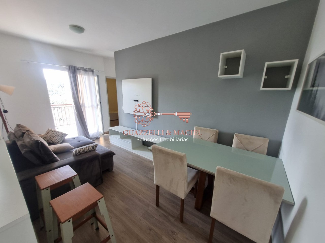Apartamento em JARDIM CARAMBEÍ, SÃO ROQUE - Aluguel de Apartamento de 2 Quartos e 1 Suíte no Jardim Carambeí, São Roque-SP: Moderno e Espaçoso com 62m² - Foto 1