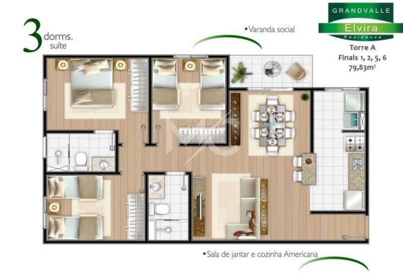Apartamento, 3 quartos, 79 m² - Foto 21