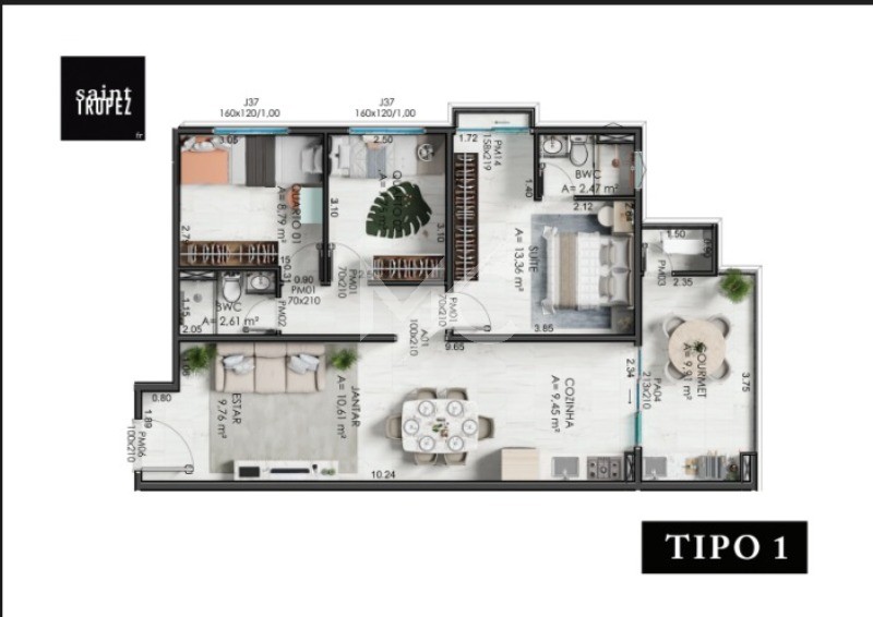 Apartamento, 3 quartos, 89 m² - Foto 13