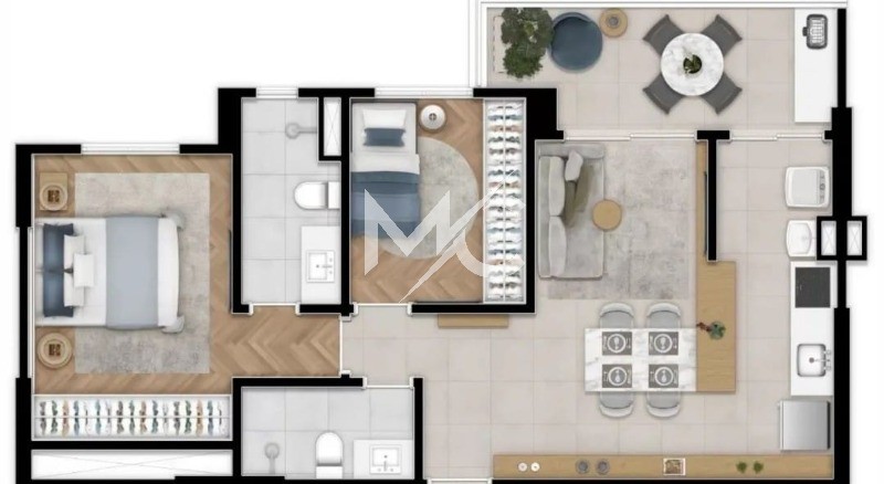 Apartamento, 2 quartos, 70 m² - Foto 6