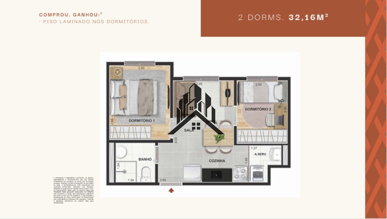 Apartamento, 2 quartos, 32 m² - Foto 13
