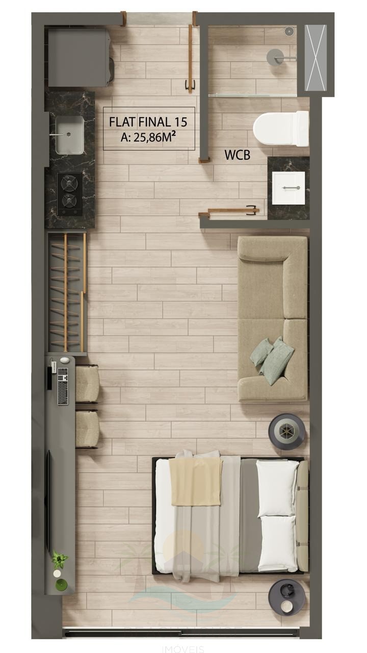 Apartamento, 1 quarto, 26 m² - Foto 31