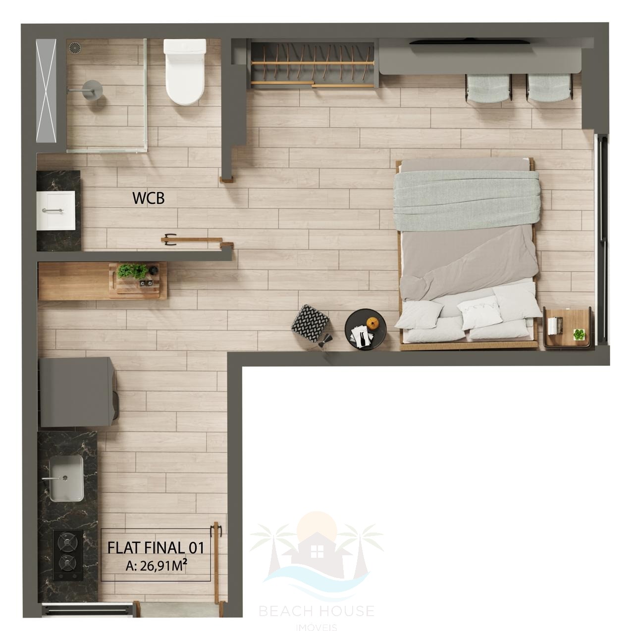 Apartamento, 1 quarto, 26 m² - Foto 23