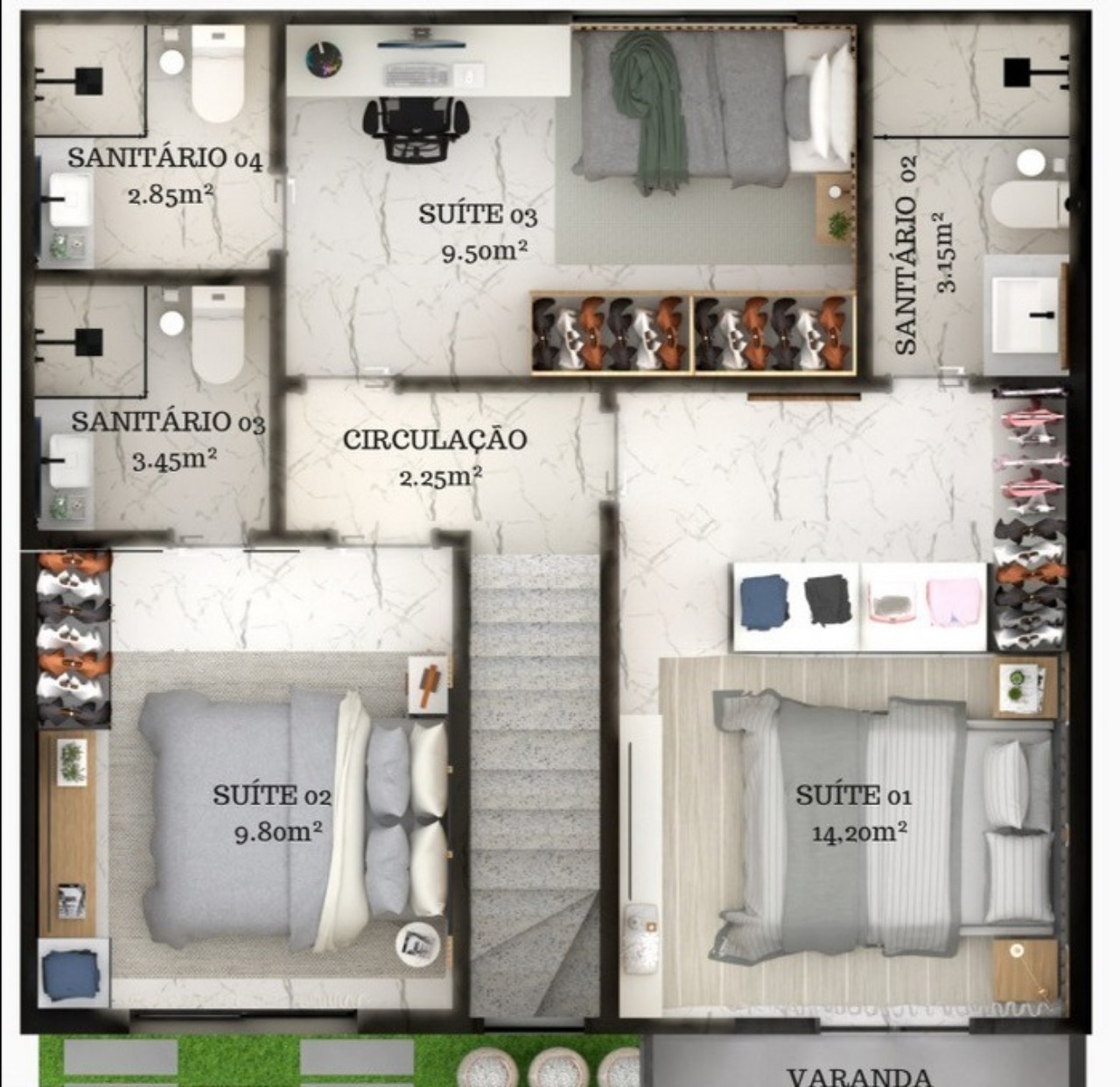 Casa, 3 quartos - Foto 3