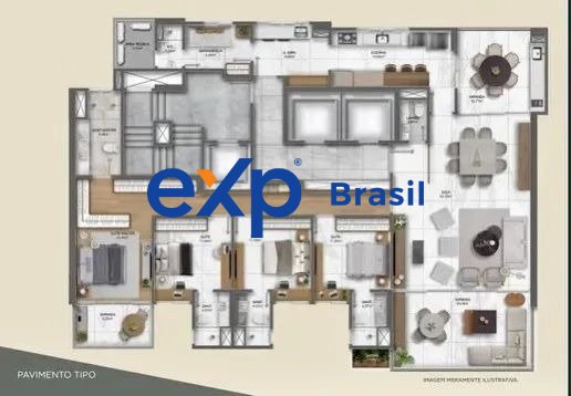 Apartamento à venda com 4 quartos, 210m² - Foto 6