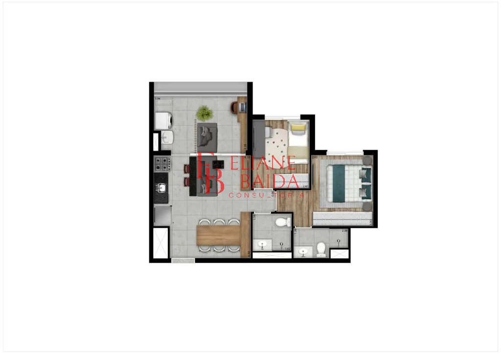 Apartamento, 2 quartos, 57 m² - Foto 4