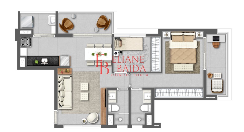 Apartamento, 2 quartos, 74 m² - Foto 5