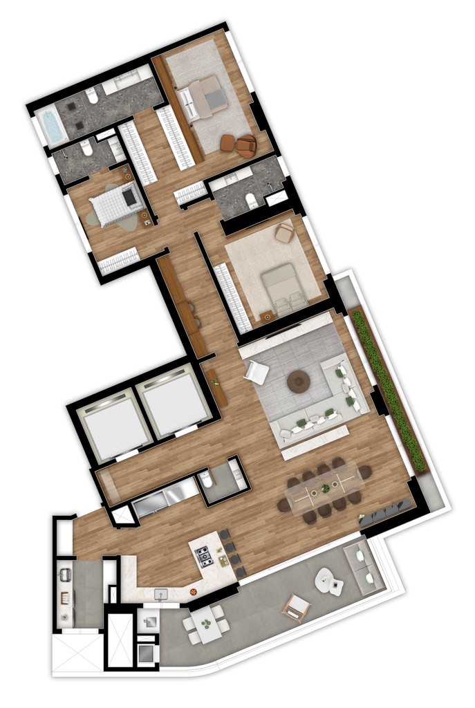 Apartamento, 3 quartos, 234 m² - Foto 16