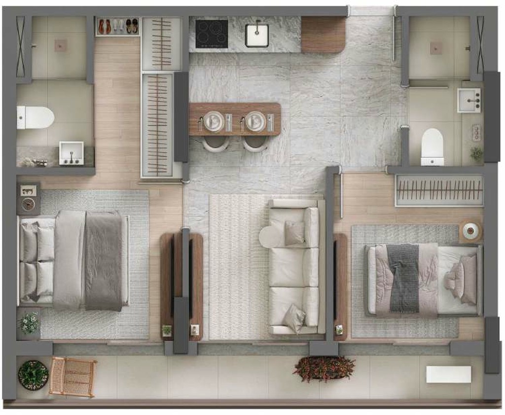Apartamento à venda com 2 quartos, 61m² - Foto 103