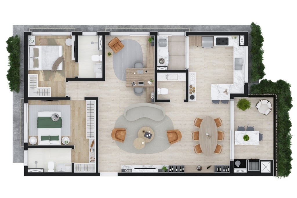 Apartamento, 2 quartos, 90 m² - Foto 60