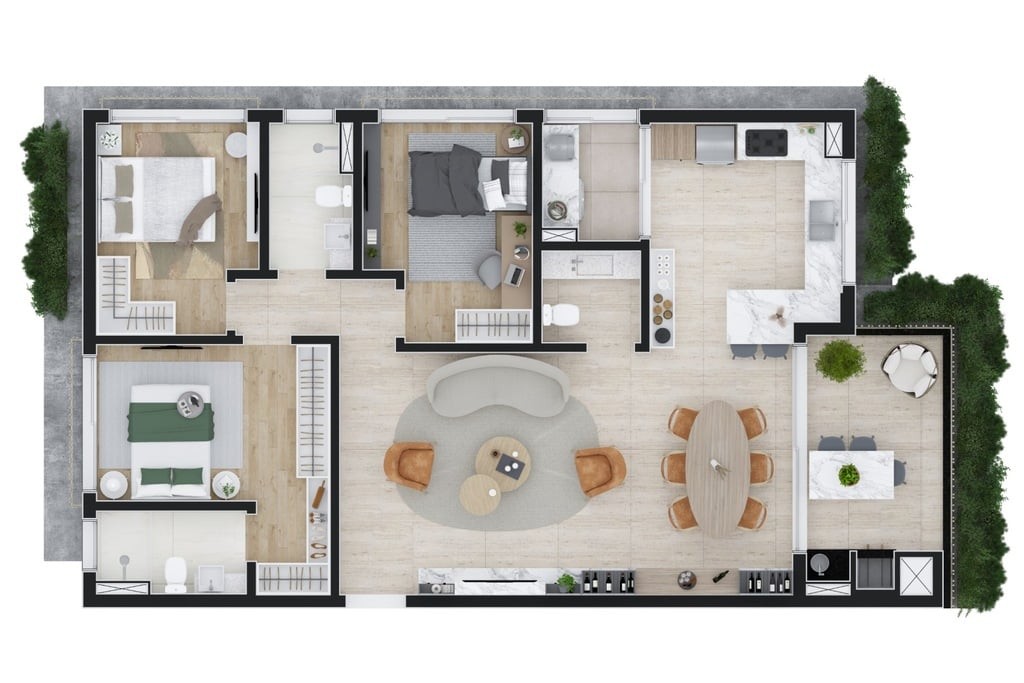 Apartamento, 2 quartos, 90 m² - Foto 59