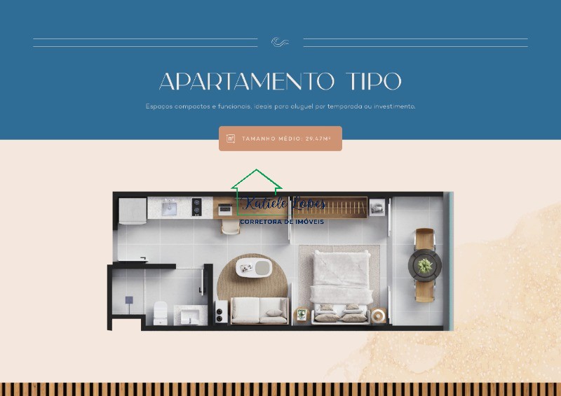 Flat/Apart Hotel, 1 quarto, 34 m² - Foto 12