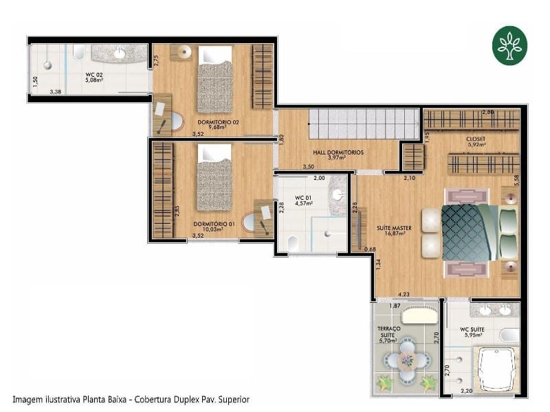 Apartamento, 3 quartos, 120 m² - Foto 39