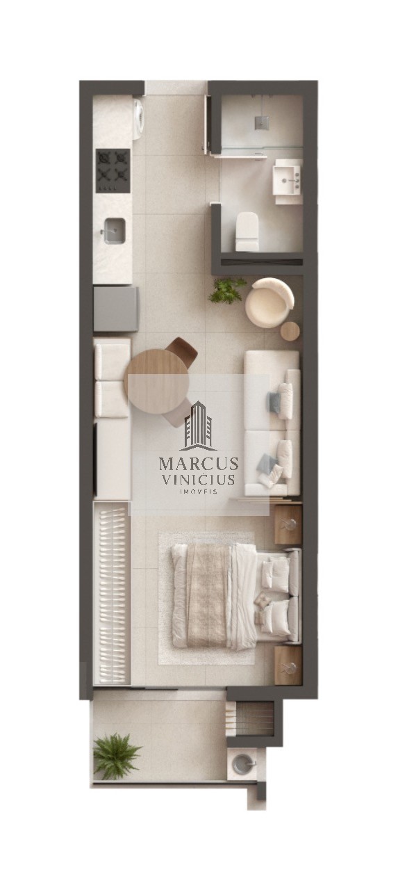 Apartamento à venda com 1 quarto, 37m² - Foto 14