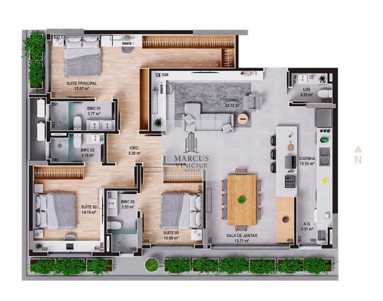 Apartamento, 3 quartos, 127 m² - Foto 13