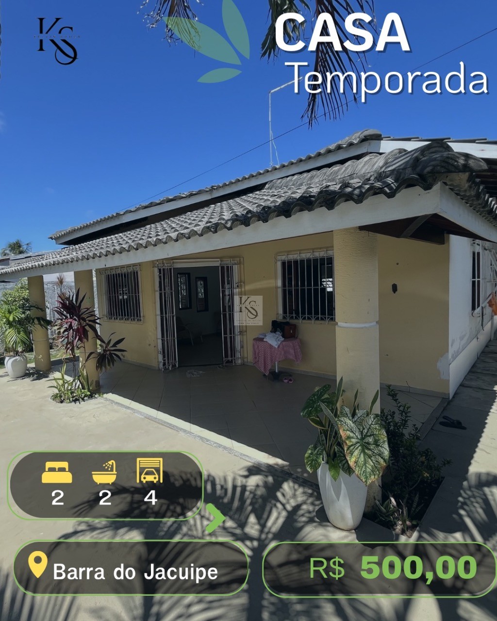 Casa temporada em barra do jacuípe - ba, barra do jacuipe