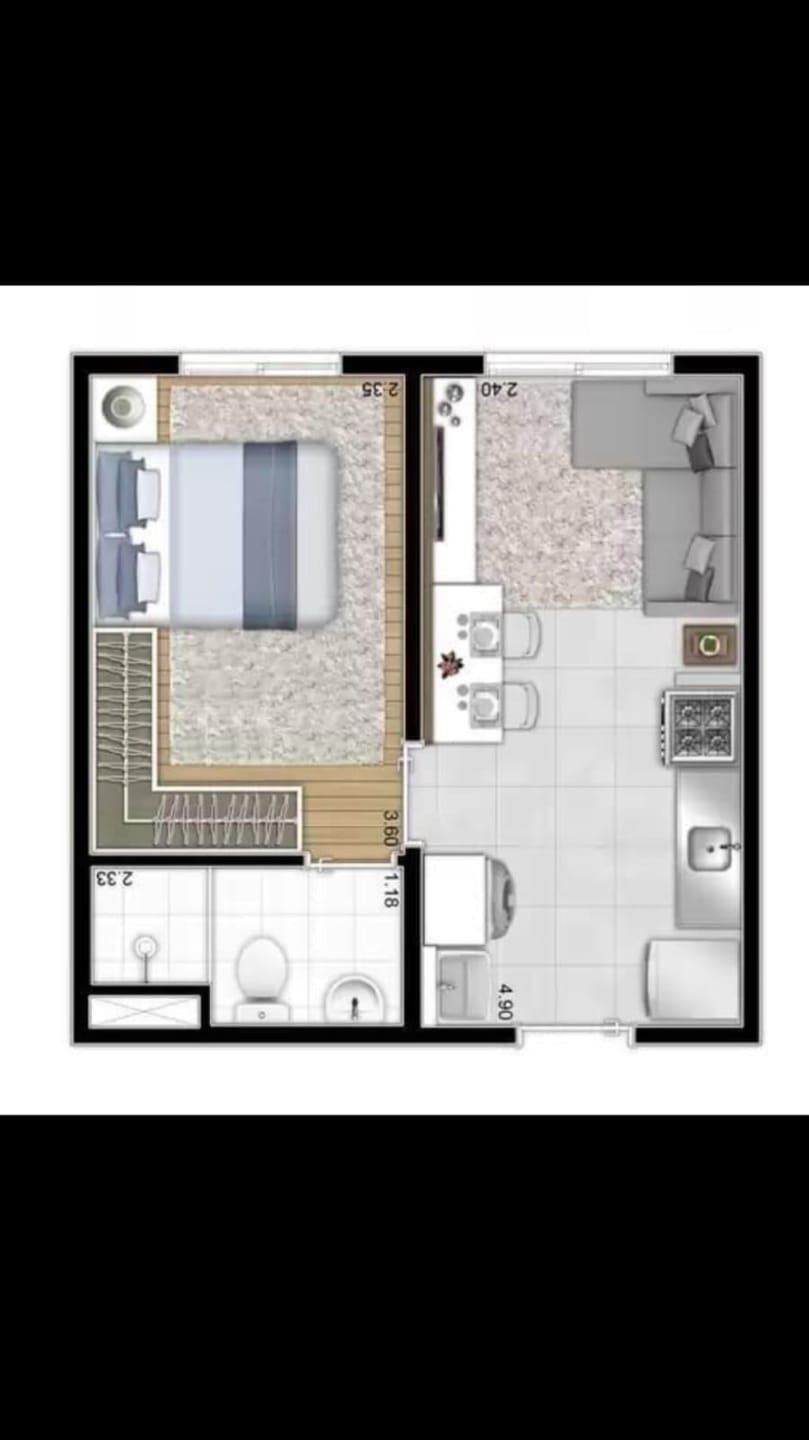 Apartamento, 1 quarto, 26 m² - Foto 9