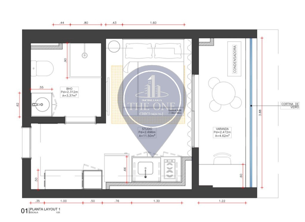 Kitnet-Studio, 20 m² - Foto 32