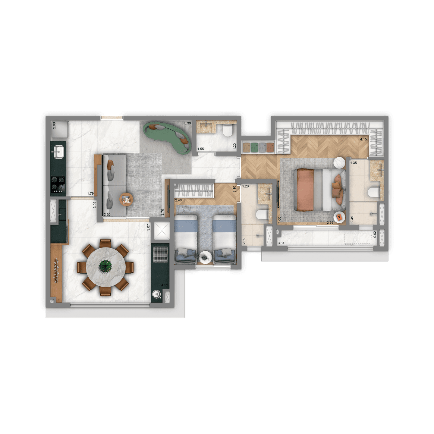 Apartamento, 2 quartos, 76 m² - Foto 9