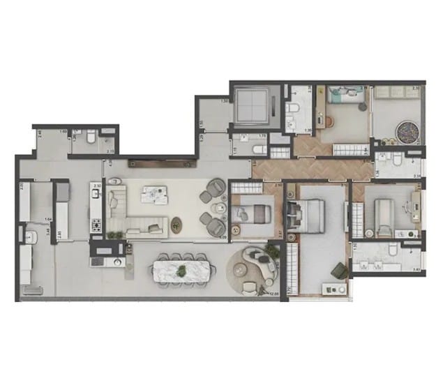 Apartamento, 3 quartos, 186 m² - Foto 5