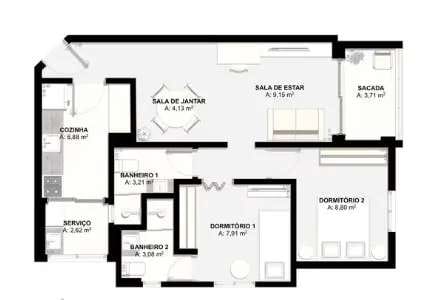 Apartamento, 2 quartos, 59 m² - Foto 15