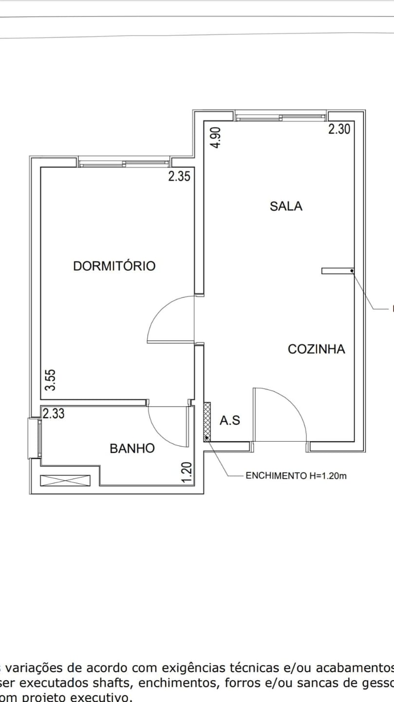 Apartamento, 1 quarto, 26 m² - Foto 3