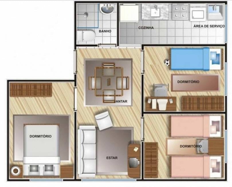 Apartamento, 3 quartos, 66 m² - Foto 13