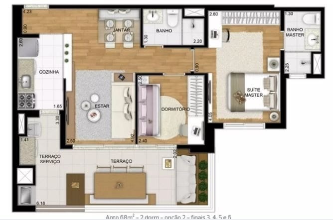 Apartamento, 2 quartos, 68 m² - Foto 19