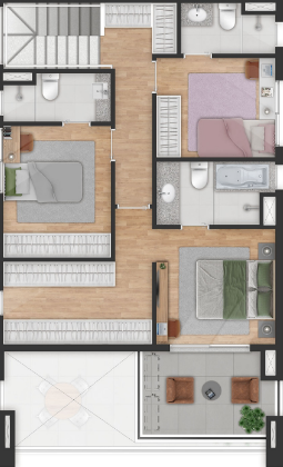 Cobertura, 4 quartos, 140 m² - Foto 1