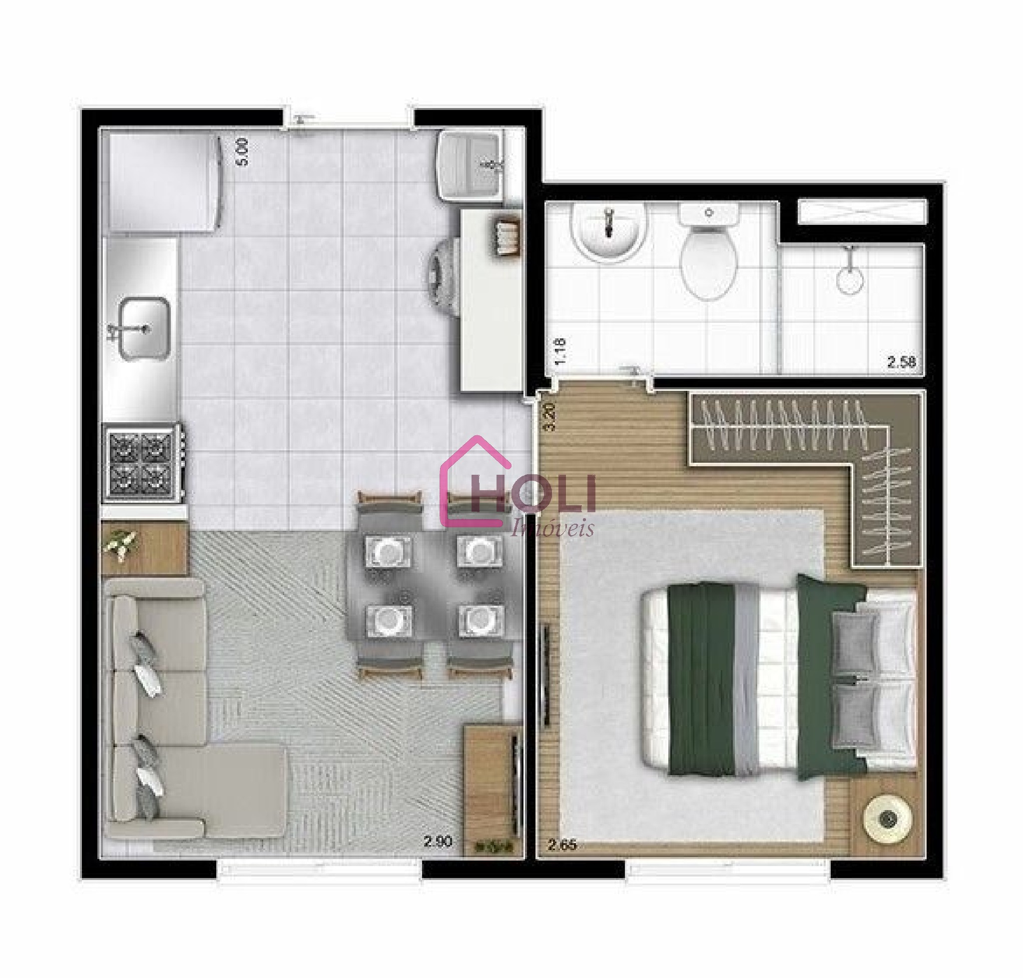 Apartamento, 1 quarto, 25 m² - Foto 23