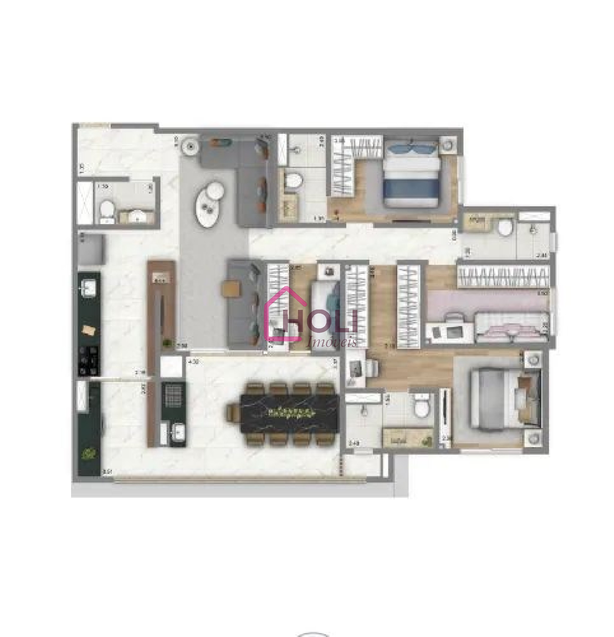 Apartamento, 3 quartos, 140 m² - Foto 24