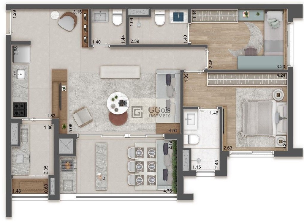 Apartamento à venda com 1 quarto, 25m² - Foto 10