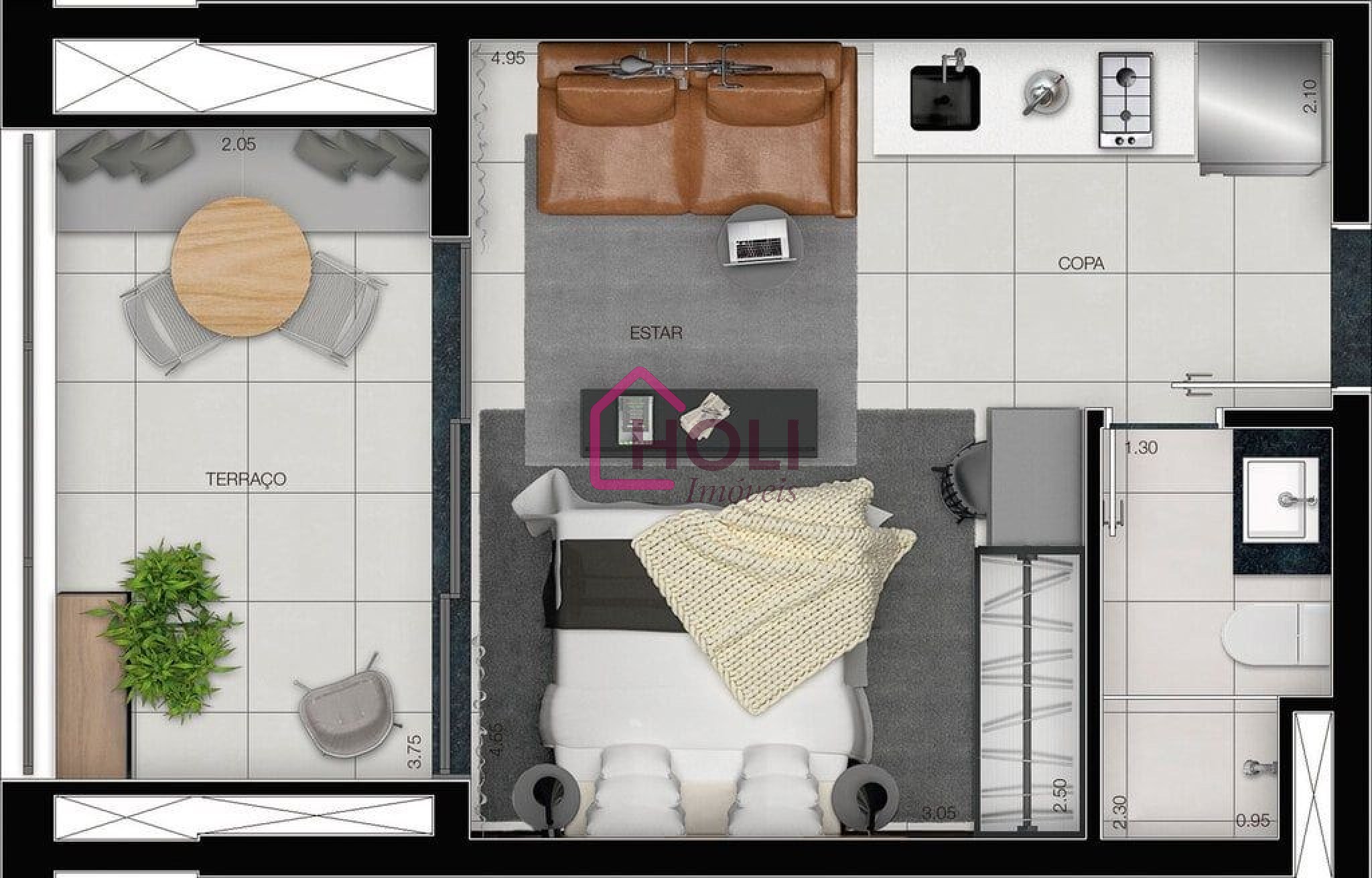 Apartamento, 1 quarto, 35 m² - Foto 19