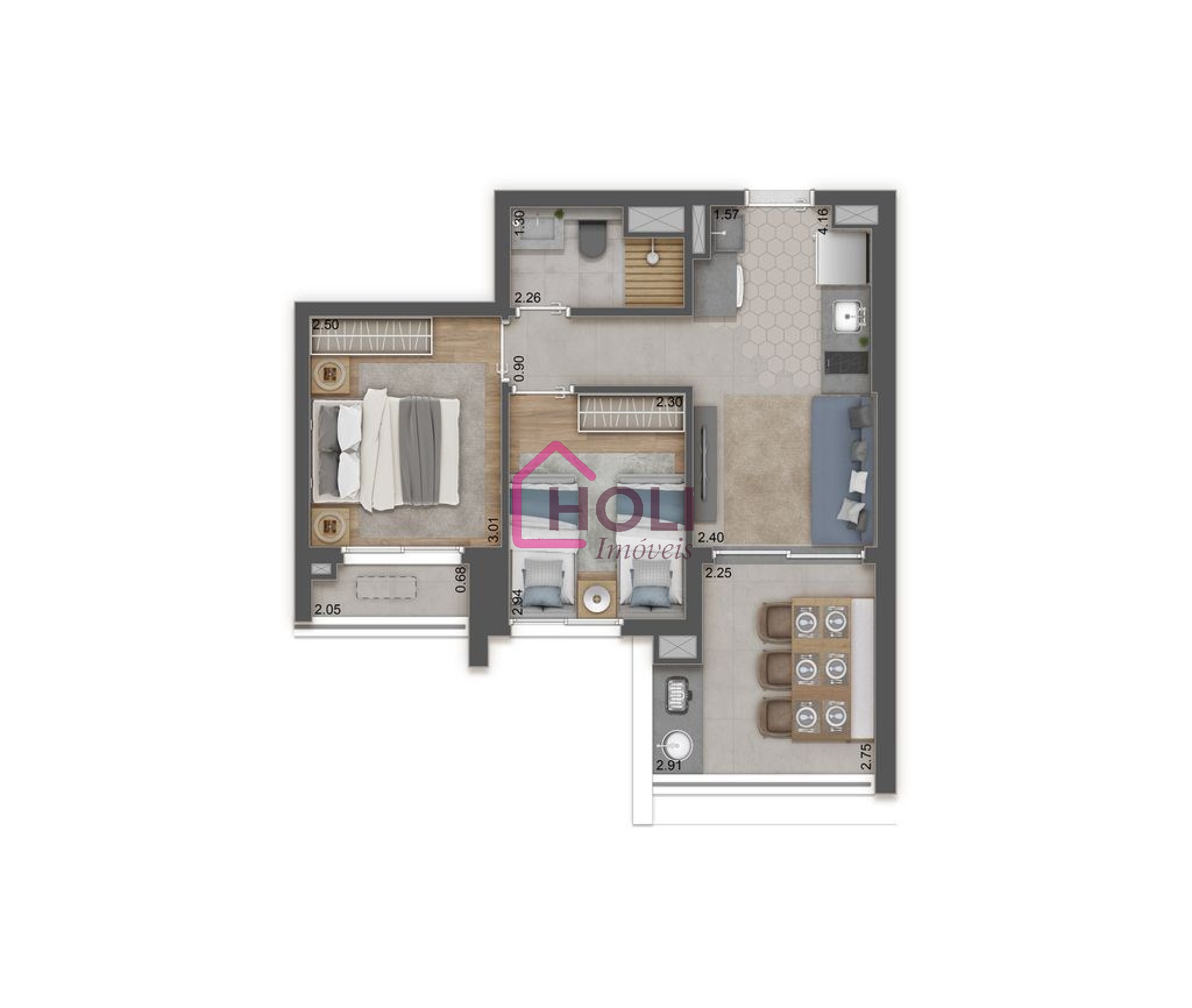 Apartamento, 2 quartos, 68 m² - Foto 27