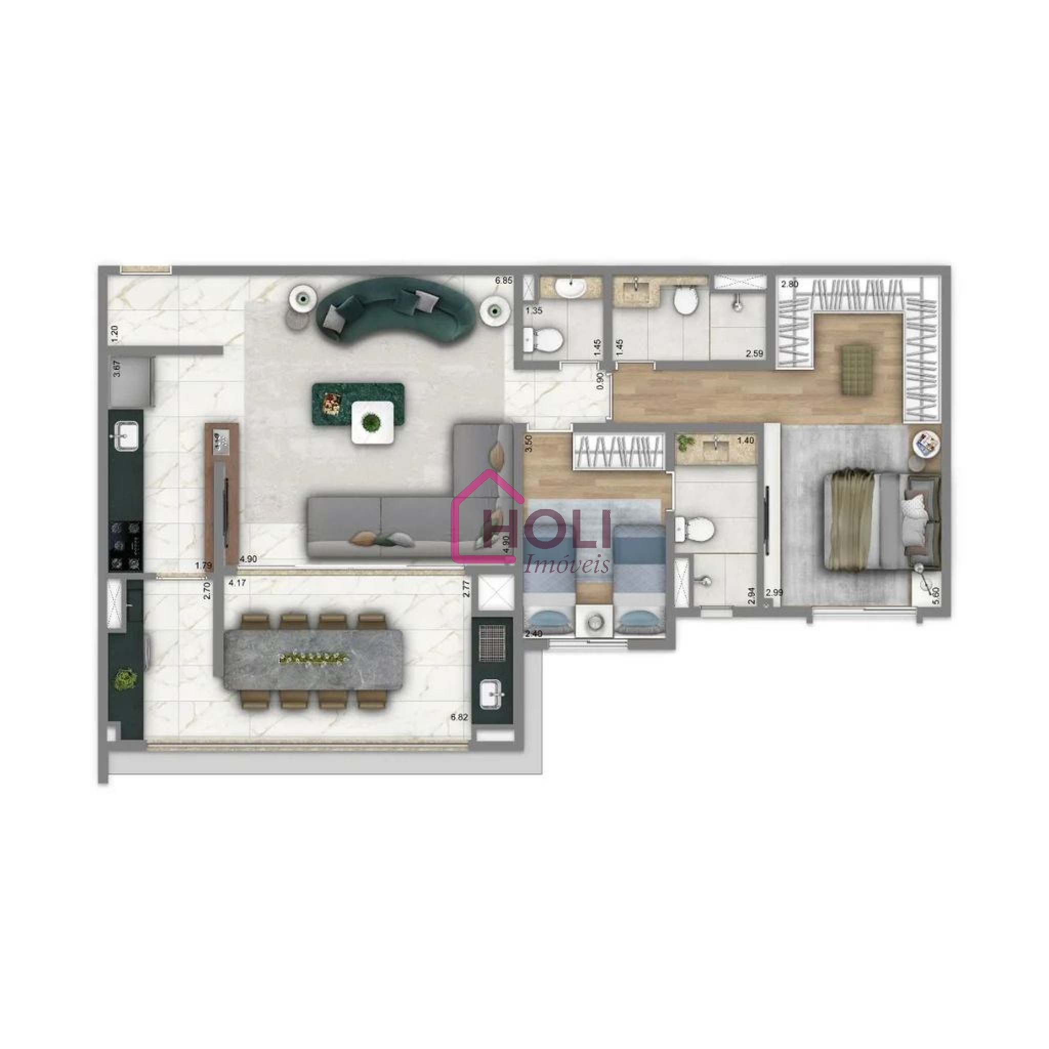 Apartamento, 3 quartos, 140 m² - Foto 20