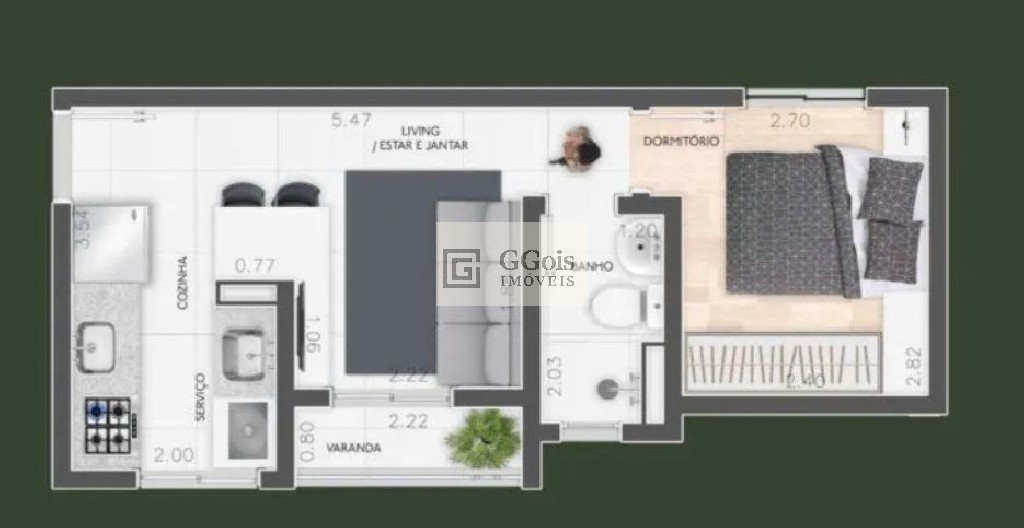 Apartamento à venda com 1 quarto, 30m² - Foto 16