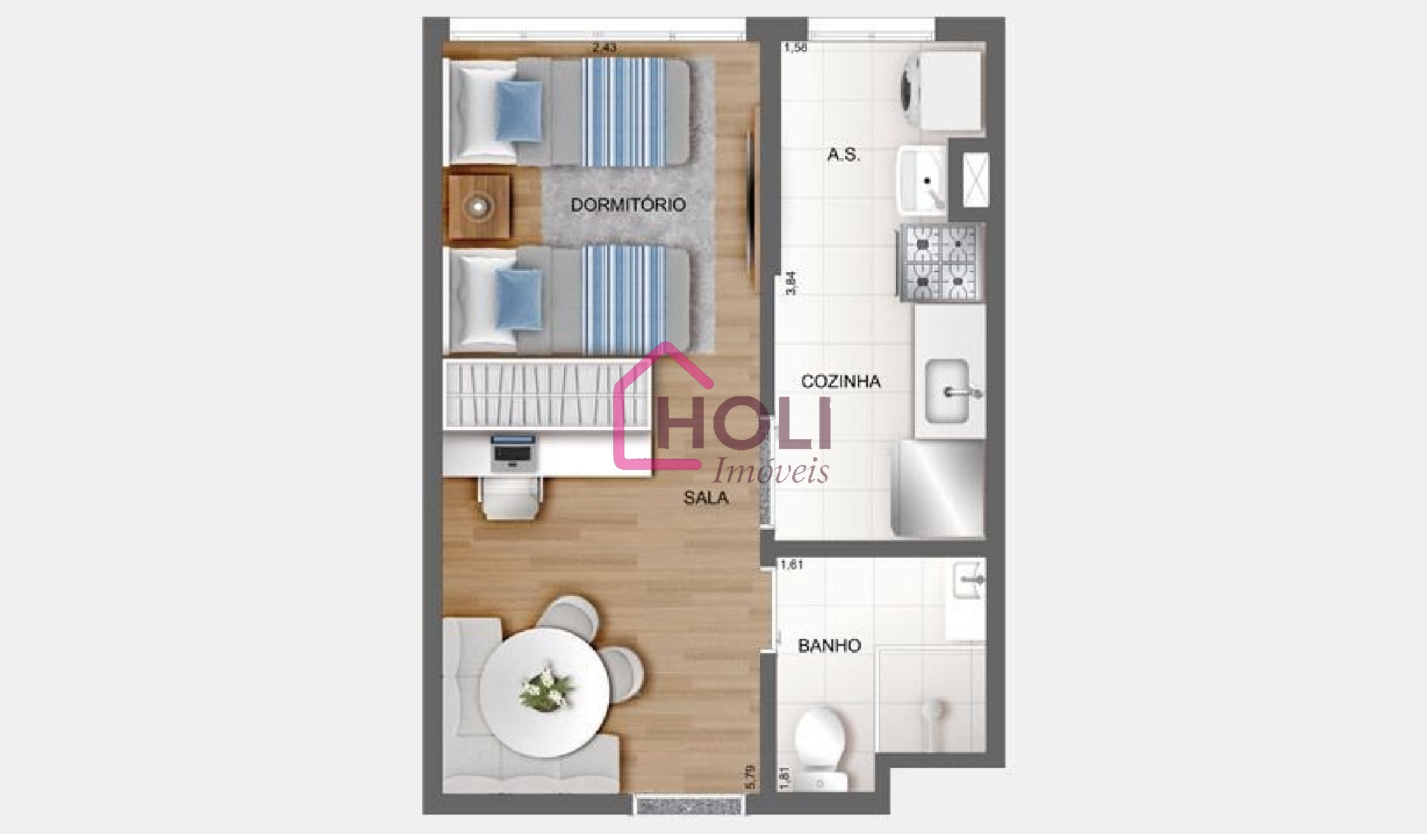 Apartamento, 2 quartos, 38 m² - Foto 29