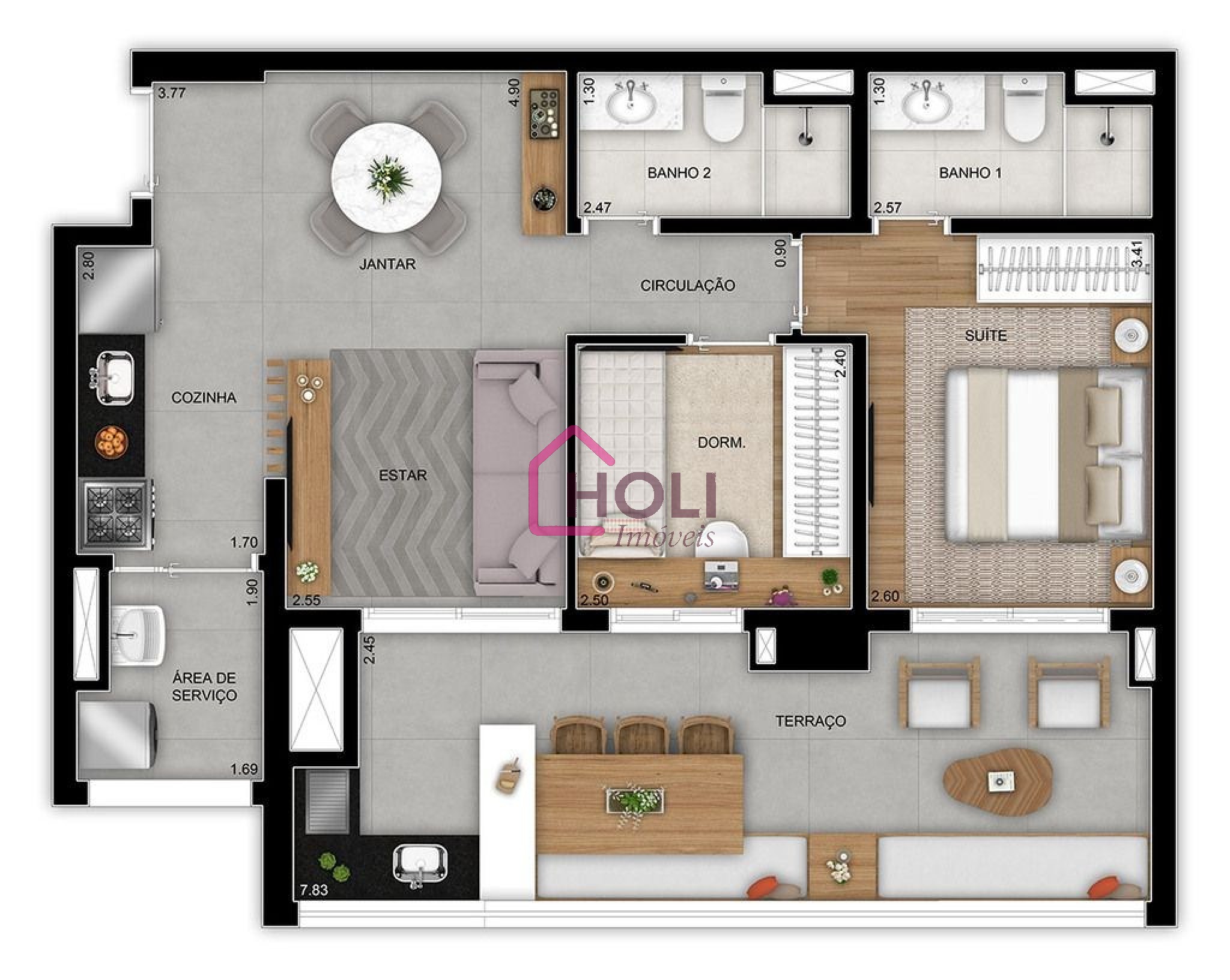Apartamento, 3 quartos, 91 m² - Foto 28