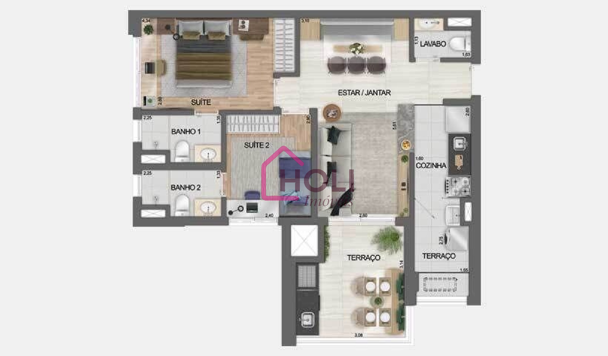 Apartamento, 2 quartos, 63 m² - Foto 19