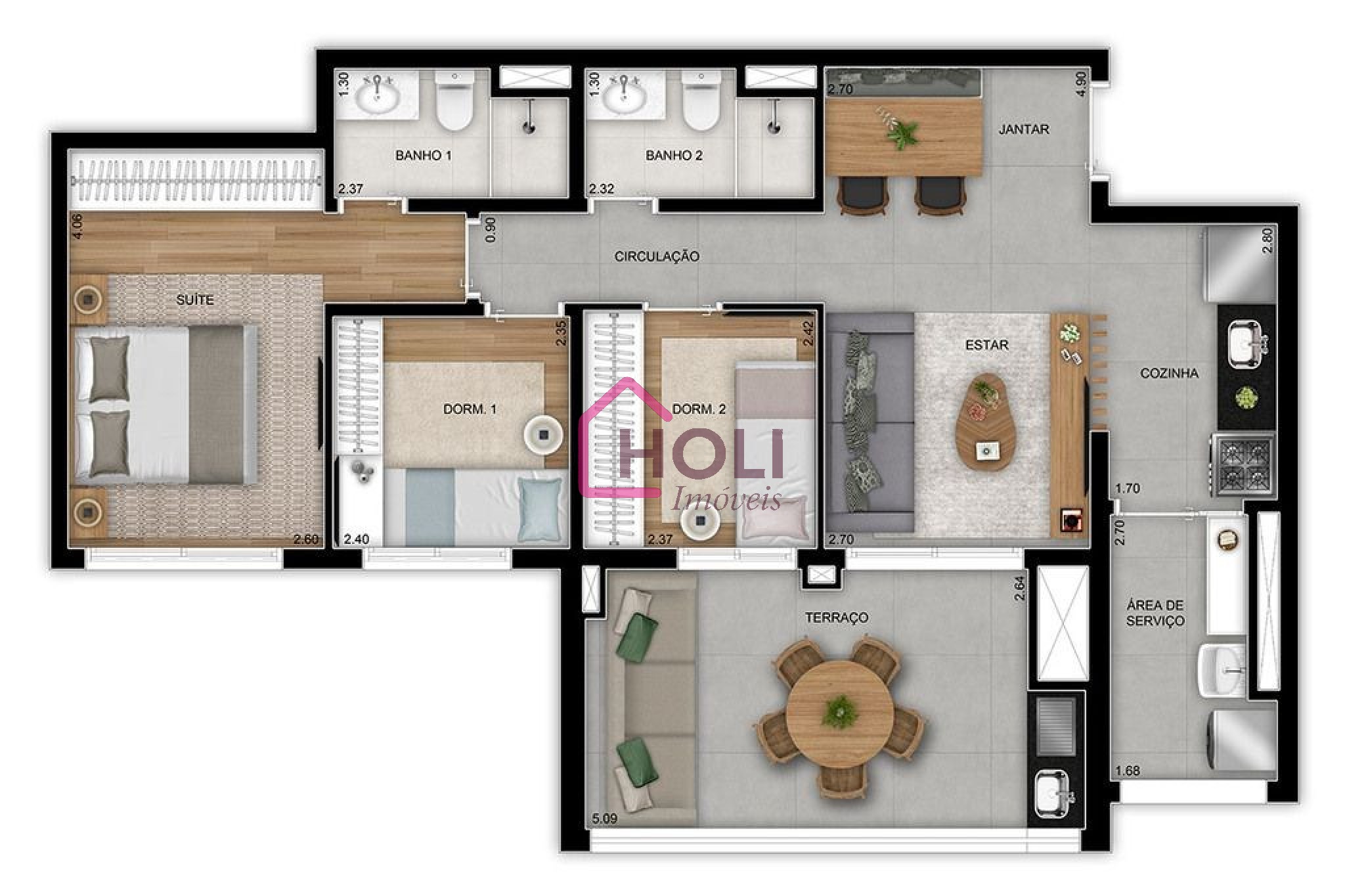 Apartamento, 3 quartos, 91 m² - Foto 31