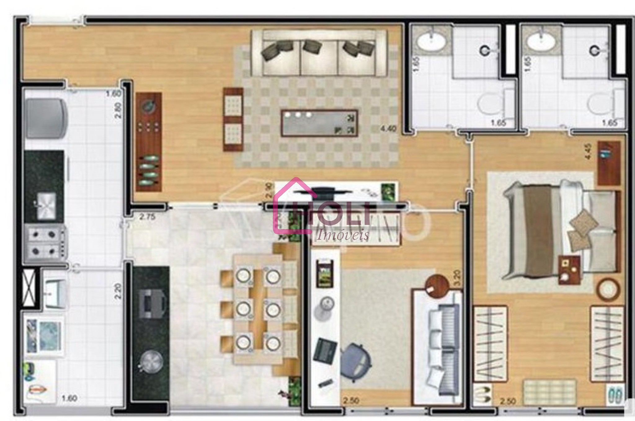 Apartamento, 2 quartos, 65 m² - Foto 23