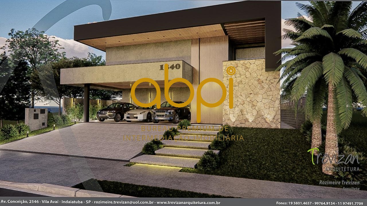 Casa de luxo em condomínio na cidade de Indaiatuba-SP, Parque Villa dos Pinheiros: 3 quartos, 3 suítes, 2 salas, 4 banheiros, 6 vagas, 342m².