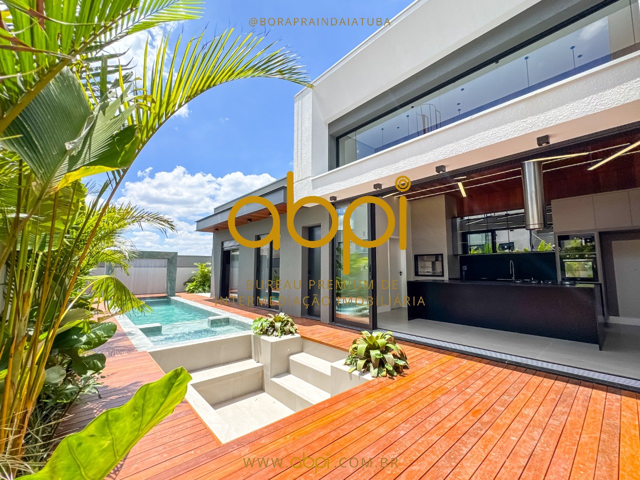 Casa em Condomínio de Luxo em Indaiatuba-SP  3 Quartos, 3 Suítes, 2 Salas - 267,12m²  Parque Villa dos Pinheiros
